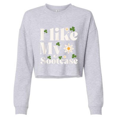 I Like My Suitcase Funny Sootcase Viral Meme Cropped Pullover Crew