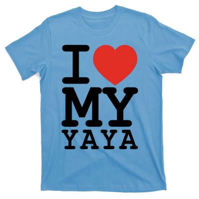 I Love My Yaya Family Matching Valentines Day Cool Gift T-Shirt