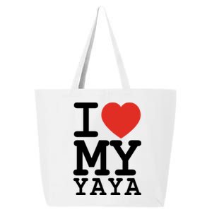 I Love My Yaya Family Matching Valentines Day Cool Gift 25L Jumbo Tote