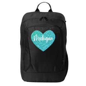 I Love Michigan Usa Heart Great Gift City Backpack