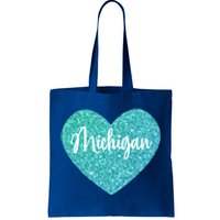 I Love Michigan Usa Heart Great Gift Tote Bag