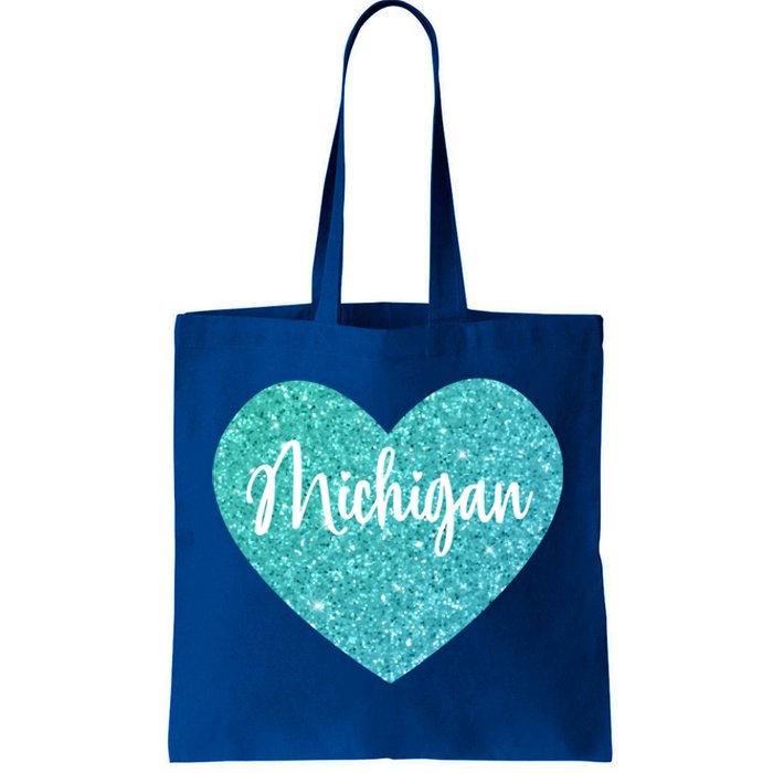 I Love Michigan Usa Heart Great Gift Tote Bag