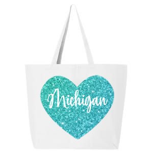 I Love Michigan Usa Heart Great Gift 25L Jumbo Tote