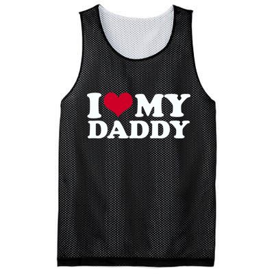 I Love My Daddy Mesh Reversible Basketball Jersey Tank