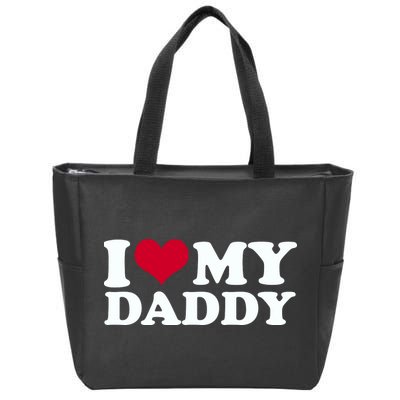 I Love My Daddy Zip Tote Bag