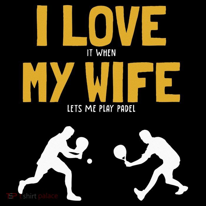 I Love My Wife Padel Platform Tennis Paddleball Padel Premium T-Shirt
