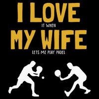 I Love My Wife Padel Platform Tennis Paddleball Padel Womens Tank Top