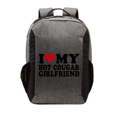 I Love My Hot Cougar Girlfriend I Heart My Cougar Girlfriend Vector Backpack