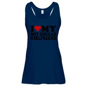 I Love My Hot Cougar Girlfriend I Heart My Cougar Girlfriend Ladies Essential Flowy Tank