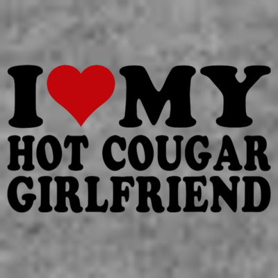 I Love My Hot Cougar Girlfriend I Heart My Cougar Girlfriend T-Shirt