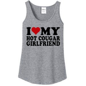 I Love My Hot Cougar Girlfriend I Heart My Cougar Girlfriend Ladies Essential Tank