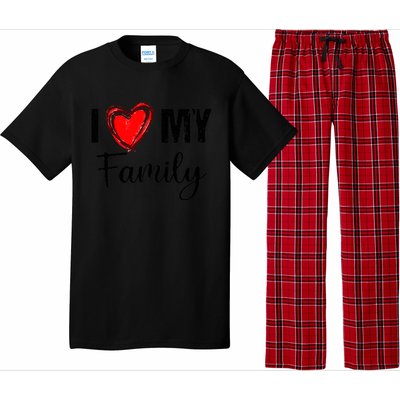 I Love My Family Relatives Party Families Reunion Pajama Set