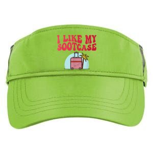 I Like My Sootcase Funny Travel Bag Humor Adult Drive Performance Visor