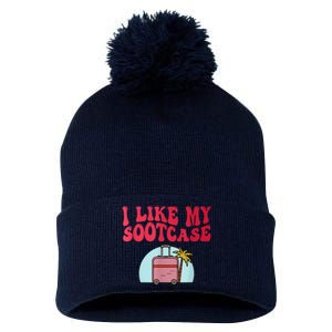 I Like My Sootcase Funny Travel Bag Humor Pom Pom 12in Knit Beanie