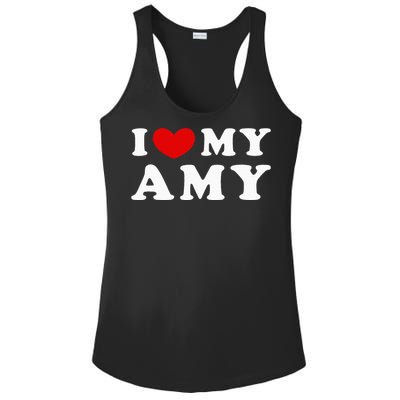 I Love My Amy I Heart My Amy Ladies PosiCharge Competitor Racerback Tank