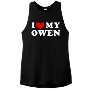 I Love My Owen I Heart My Owen Ladies PosiCharge Tri-Blend Wicking Tank