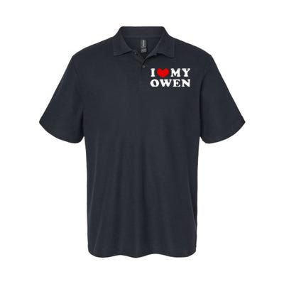 I Love My Owen I Heart My Owen Softstyle Adult Sport Polo