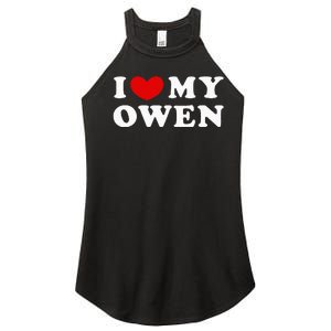 I Love My Owen I Heart My Owen Women's Perfect Tri Rocker Tank