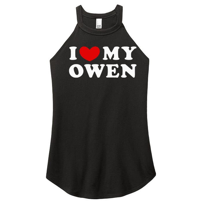 I Love My Owen I Heart My Owen Women's Perfect Tri Rocker Tank