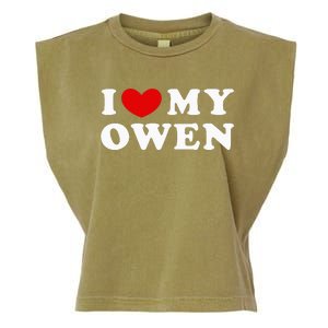 I Love My Owen I Heart My Owen Garment-Dyed Women's Muscle Tee