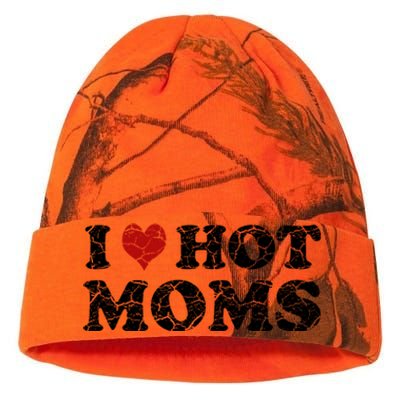 I Love Moms Funny Red Heart Love Moms I Love My Mama Gift Kati Licensed 12" Camo Beanie