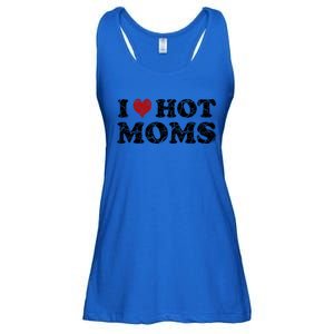 I Love Moms Funny Red Heart Love Moms I Love My Mama Gift Ladies Essential Flowy Tank