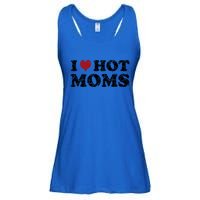 I Love Moms Funny Red Heart Love Moms I Love My Mama Gift Ladies Essential Flowy Tank