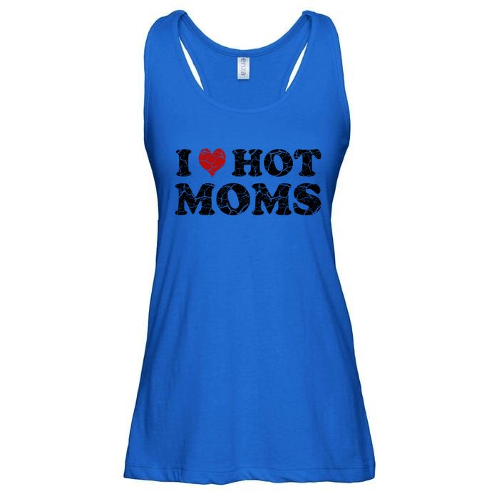 I Love Moms Funny Red Heart Love Moms I Love My Mama Gift Ladies Essential Flowy Tank