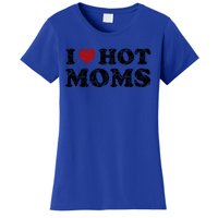 I Love Moms Funny Red Heart Love Moms I Love My Mama Gift Women's T-Shirt