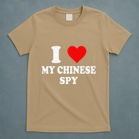 I Love My Chinese Spy Heart China Flag Chinese Spy Meme T-Shirt