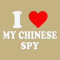 I Love My Chinese Spy Heart China Flag Chinese Spy Meme T-Shirt