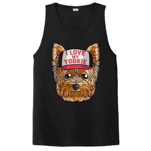 I Love My Yorkie Cute Dog Mom Gift PosiCharge Competitor Tank