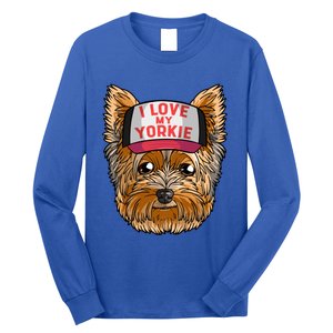 I Love My Yorkie Cute Dog Mom Gift Long Sleeve Shirt