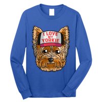 I Love My Yorkie Cute Dog Mom Gift Long Sleeve Shirt