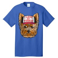 I Love My Yorkie Cute Dog Mom Gift Tall T-Shirt