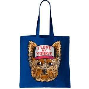 I Love My Yorkie Cute Dog Mom Gift Tote Bag