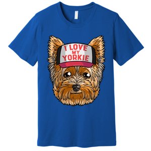 I Love My Yorkie Cute Dog Mom Gift Premium T-Shirt