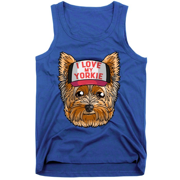 I Love My Yorkie Cute Dog Mom Gift Tank Top