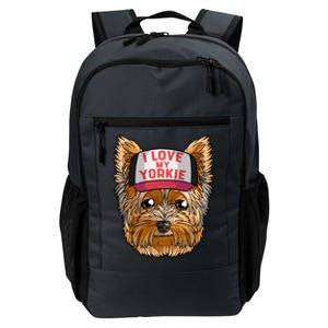 I Love My Yorkie Cute Dog Mom Gift Daily Commute Backpack