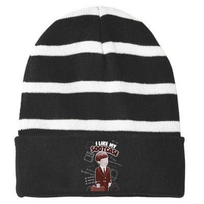 I Like My Suitcase Trump Sootcase Viral Meme Striped Beanie with Solid Band