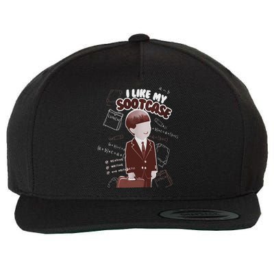 I Like My Suitcase Trump Sootcase Viral Meme Wool Snapback Cap