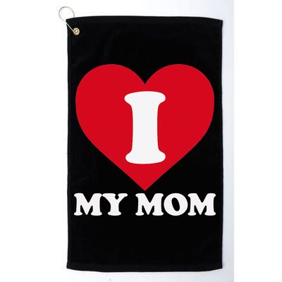 I love my Mom A gift for to show our super heroine our love Golf Towel