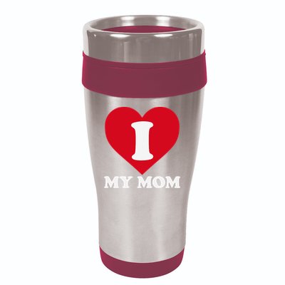 I love my Mom A gift for to show our super heroine our love 16oz Travel Tumbler