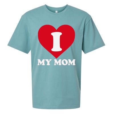 I love my Mom A gift for to show our super heroine our love Sueded Cloud Jersey T-Shirt