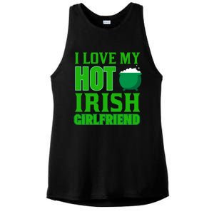 I Love My Hot Irish Girlfriend Ladies PosiCharge Tri-Blend Wicking Tank