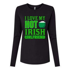 I Love My Hot Irish Girlfriend Womens Cotton Relaxed Long Sleeve T-Shirt