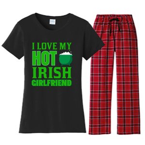 I Love My Hot Irish Girlfriend Women's Flannel Pajama Set