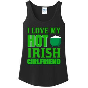 I Love My Hot Irish Girlfriend Ladies Essential Tank