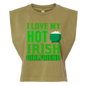 I Love My Hot Irish Girlfriend Garment-Dyed Women's Muscle Tee