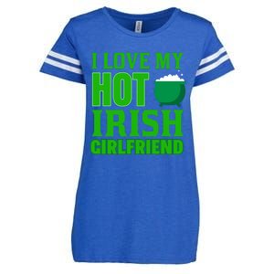 I Love My Hot Irish Girlfriend Enza Ladies Jersey Football T-Shirt